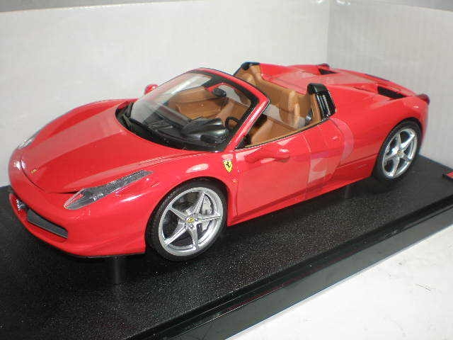 Nouveaut : Ferrari 458 Spider Rosso Corsa HotWheels 1/18