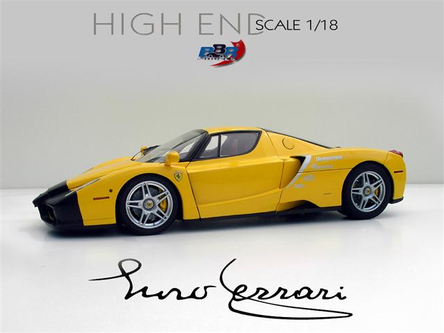 Photos de la Ferrari Enzo test car Jaune BBR 1/18