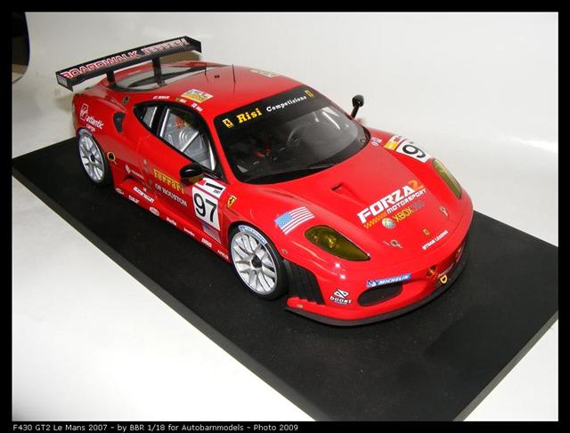 Ferrari F430 GT Le Mans 2007 Risi Competition BBR 1/18