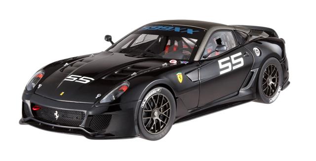 Photos officielles de la Ferrari 599XX Elite noire #55 1/18