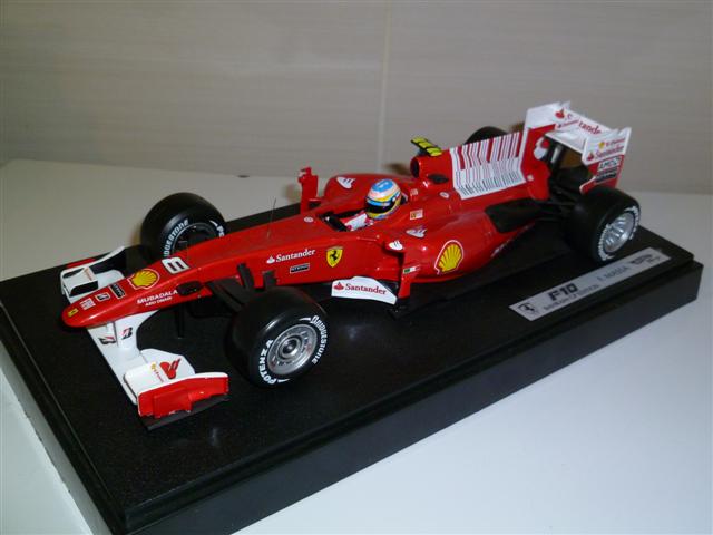Photos de la Ferrari F10 Fernando Alonso HotWheels 1/18