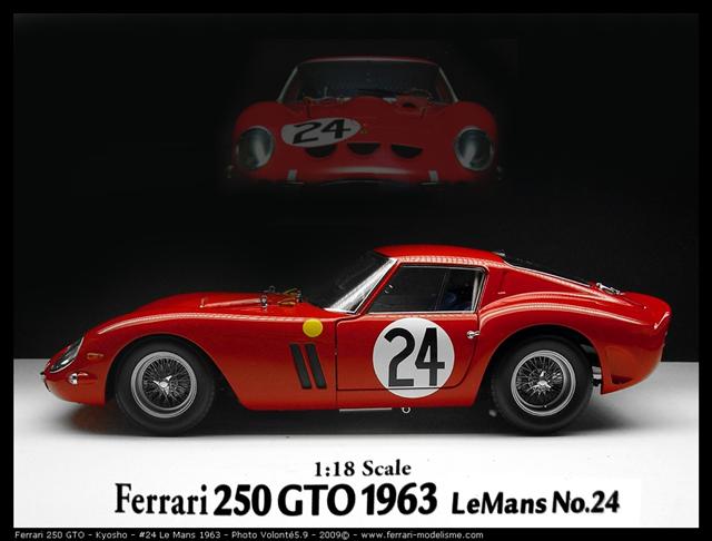 Retour sur la Ferrari 250 GTO 24 Le Mans 1963 Kyosho 1 18