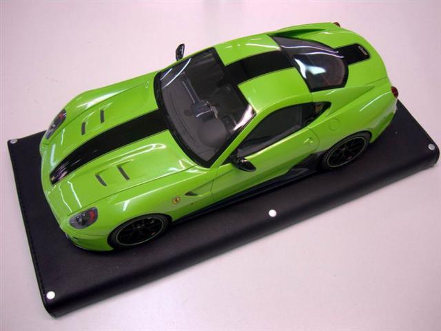 Photo de la Ferrari 599 GTO MR Models Vert / bande noire 1/18