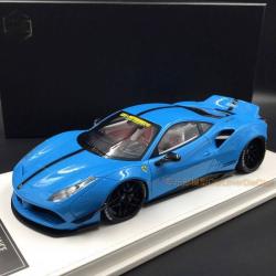 JEC Models : Nouveaut Janvier 2018 : Photos de la Liberty Walk 488 GTB LB Performance Baby Blue au 1/18