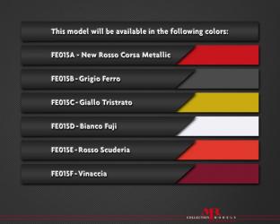 MR Models : Preview 2015 : Liste de couleurs de la Ferrari 488 GTB 1/18