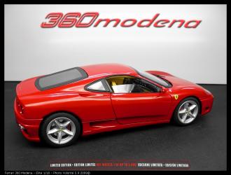 Photos dtailles de la 360 Modena Rouge Elite 1/18