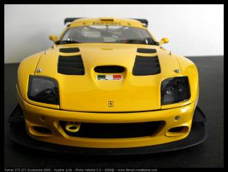Retour sur la Ferrari 575 GTC Evo 2005 jaune Kyosho 1/18