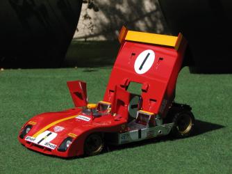 Photos dtailles de la Ferrari 312 PB 1000km Monza 1972 #1 GMP