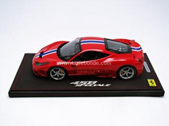 BBR : Nouveaut Nov 2014 : Ferrari 458 Speciale Rosso Corsa Ref P1868A-1 Bande NART au 1/18