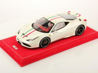 MR Models : Nouveaut Oct. 2014 : Dcouvrez la Ferrari 458 Speciale Bianco Fugi & livre italienne 1/18