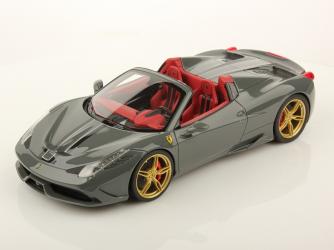 MR Models : Nouveaut Mars 2015 : Ferrari 458 Speciale Aperta "Grigio Medio" FE012G 1/18