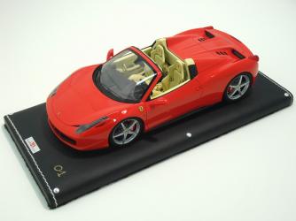 MR Models : Retour sur la Ferrari 458 Spider Rosso Scuderia 1/18
