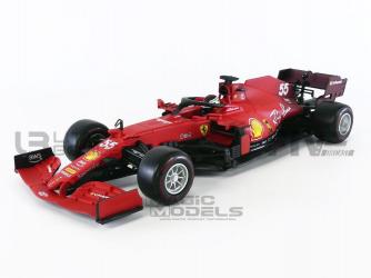 Bburago : Sortie de la Ferrari SF21 de Carlos Sainz au 1/18