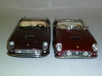 Comparatif Ferrari 250 GT California HotWheels / Elite au 1/18