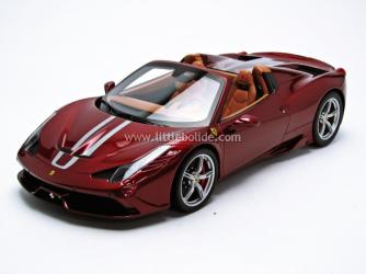 BBR : Nouveaut t 2015 : Ferrari 458 Speciale A Rosso California bandes grises P18102CRED 1/18