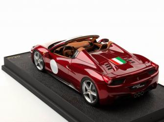 MR Models : Retour sur une Ferrari 458 Spider Rosso Maranello Special Series Ronds blancs 1/18