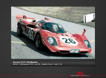 MR Models : Preview : Annonce de 6 versions de la Ferrari 512 S Berlinetta au 1/18