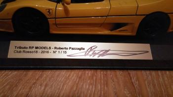 Projet Rosso18 : Plaque ddicace Tributo RP Models 1/18