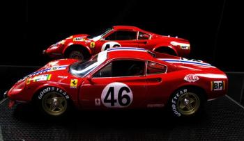 Nouveaut : Dino 246 GT 24 H du Mans 1972 #46 NART Elite 1/18