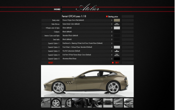 MR Models : La Ferrari GTC4 Lusso est disponible en personnalisation au 1/18
