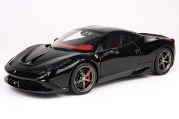 BBR : Nouveaut octobre 2014 : Ferrari 458 Speciale noire / intrieur rouge au 1/18