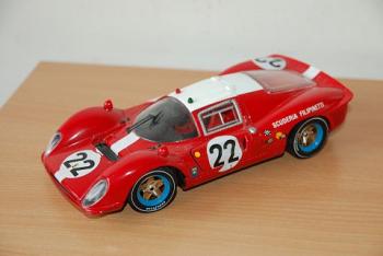 Vintage : Ferrari 412P #22 24H du Mans 1967 UH 1/18