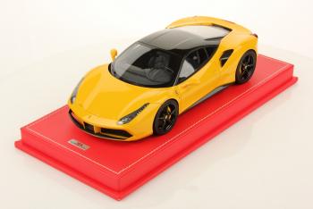 MR Models : Retour sur la Ferrari 488 GTB Giallo Modena et toit noir 1/18