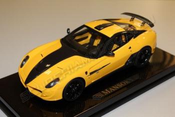 BBR : Mansory 599 Stallone jaune / Socle Carbone 1/18
