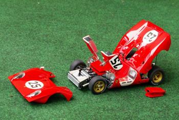 CMC : Encyclopdie : Retour en images sur le la Ferrari 312 P Spyder Sebring 1969 1/18