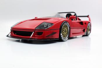 Top Marques : Preview Sept. 2019 : Autres Photos de la future Ferrari F40 Barchetta Beurlys en rouge au 1/18