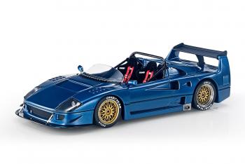 Top Marques : Preview Fin 2019 : Photos de la future Ferrari F40 Barchetta Beurlys en bleu au 1/18