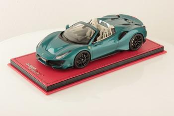 MR Models : Nouveaut Nov. 2019 : FE026SE4 : Photos de la Ferrari 488 Pista Spider Vert mtallis au 1/18