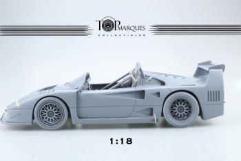 Top Marques : Preview 2019 : La Ferrari F40 Barchetta Beurlys annonce au 1/18 !