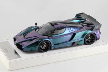 Timothy & Pierre : Nouveaut Fin 2017 : Dcouvrez la Gemballa Enzo MIG-U1 bleu iridescent au 1/18