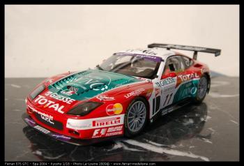 Retour sur la Ferrari 575 GTC Spa 2004 Kyosho 1/18