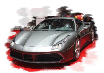BBR : Preview 2015 : La Ferrari 488 GTB grise de Genve (P18106B) est au programme au 1/18