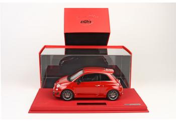 BBR : Nouveaut : Abarth 695 Tributo Ferrari Rosso Corsa en Display Case 1/18