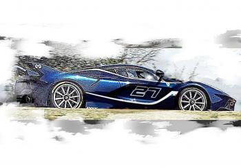 BBR : A venir : Ferrari FXX-K Bleu Tour de France #27 P18119D 1/18