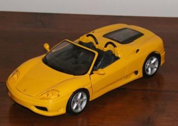 Vintage : La Ferrari 360 Spider Jaune HotWheels 1/18