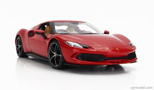 Bburago : Nouveauté Juillet 2023 : Sortie de la Ferrari 296 GTB en Rosso Corsa au 1/18