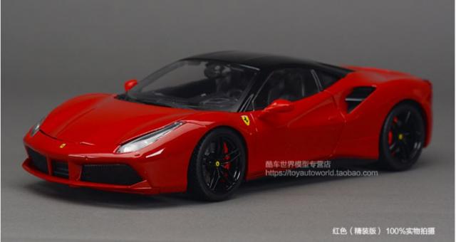 Bburago Signature : A venir : De nouvelles photos de la Ferrari 488 GTB Rouge & Toit noir au 1/18