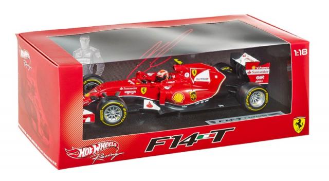 HotWheels : Preview : Photos officielles de la Ferrari F14-T Raikkonen 1/18