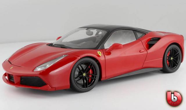 Bburago Signature : A venir : Photos d'une Ferrari 488 GTB Rouge & Toit noir au 1/18