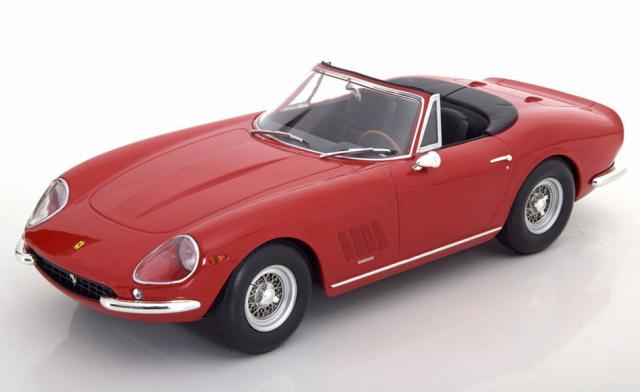 KK Scale Models : Nouveaut Octobre 2018 : 180234 : Dcouvrez la Ferrari 275 GTB/4 Spider NART en Rosso Corsa au 1/18 !