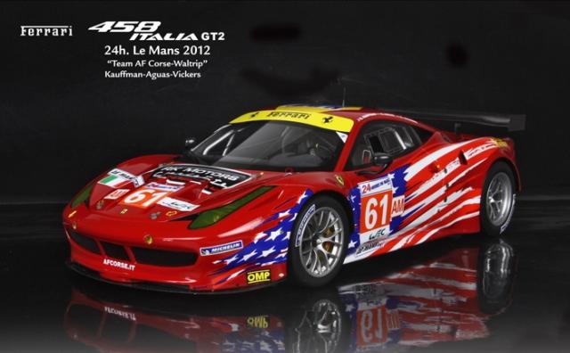 BBR : Ferrari 458 Italia GT2 Le Mans 2012 #61 AF Corse 1/18