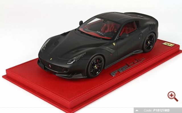 BBR : Nouveaut Juin 2016 : Ferrari F12 tdf Noir mat au 1/18