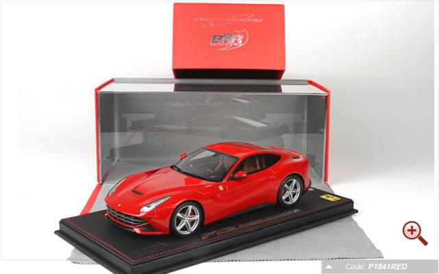 BBR : Nouveaut dcembre 2015 : Ferrari F12 Rosso Corsa 322 ref P1841RED 1/18