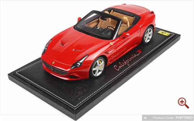 BBR : Nouveaut Nov. 2014 : Ferrari California T Rosso Corsa 322 ouverte P1877RED 1/18