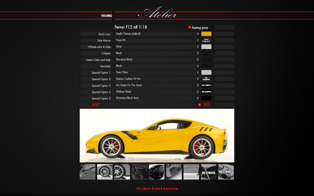 MR Models : La Ferrari F12 tdf est disponible en personnalisation au 1/18