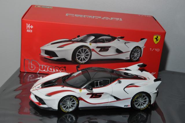 Bburago Signature : Nouveaut Avril 2018 : Revue de dtails de la nouvelle Ferrari FXX-K blanche N75 au 1/18